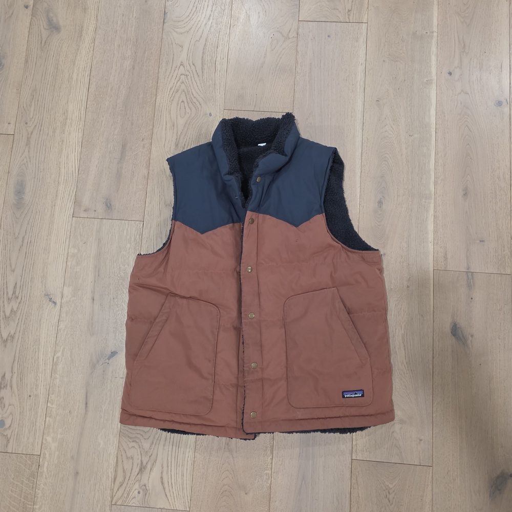 Patagonia Men's Reversible Bivy Down Vest.